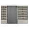 36" Gray Metal Industrial Memo Board Metal Wall Decor